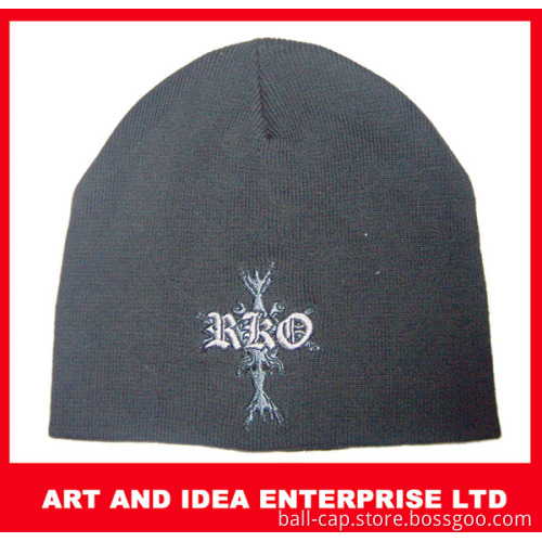 Embroidery knitted hats,high quality knitted peak cap